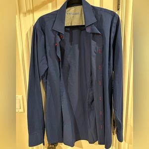 Twillory Performance Fabric Non-Iron Trim Fit Dress Shirt (16, 34/35)